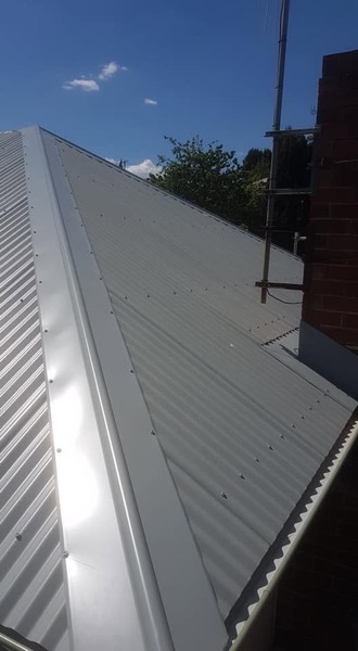 Metal roof detail by Luke Taylor Plumbing